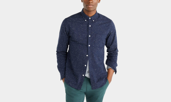 J-Crew-Factory-Slim-Marled-Cotton-Shirt