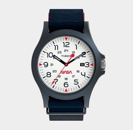Timex Acadia 40mm NASA Fabric Strap Watch