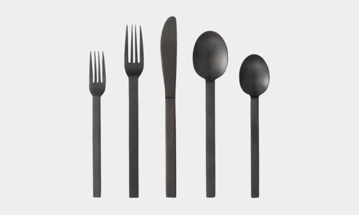 CB2-20-Piece-Kat-Matte-Black-Flatware-Set