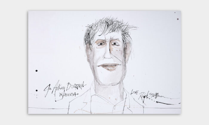 Anthony Bourdain Print by Ralph Steadman