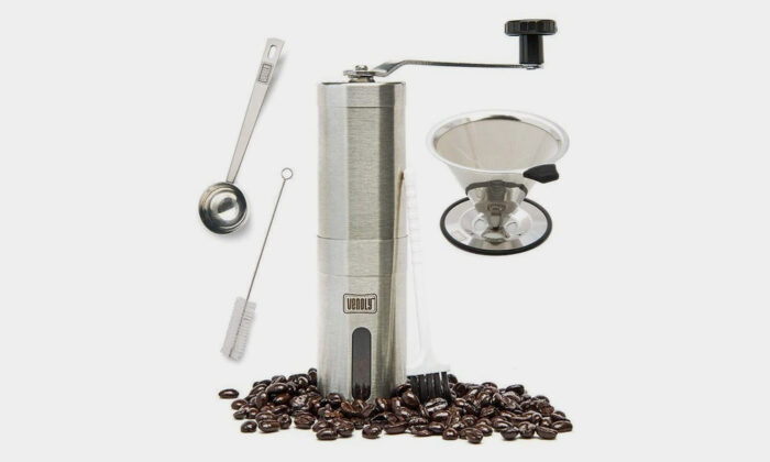 Stainless-Steel-Coffee-Grinder-and-Dipper-Set