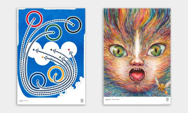 These Are the Official Art Posters for the Tokyo 2020 Olympics