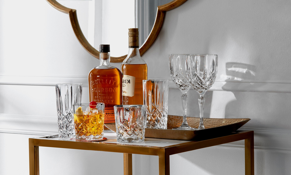 Get a Full Set of Crystal Old Fashioned Glasses for More Than Half Off
