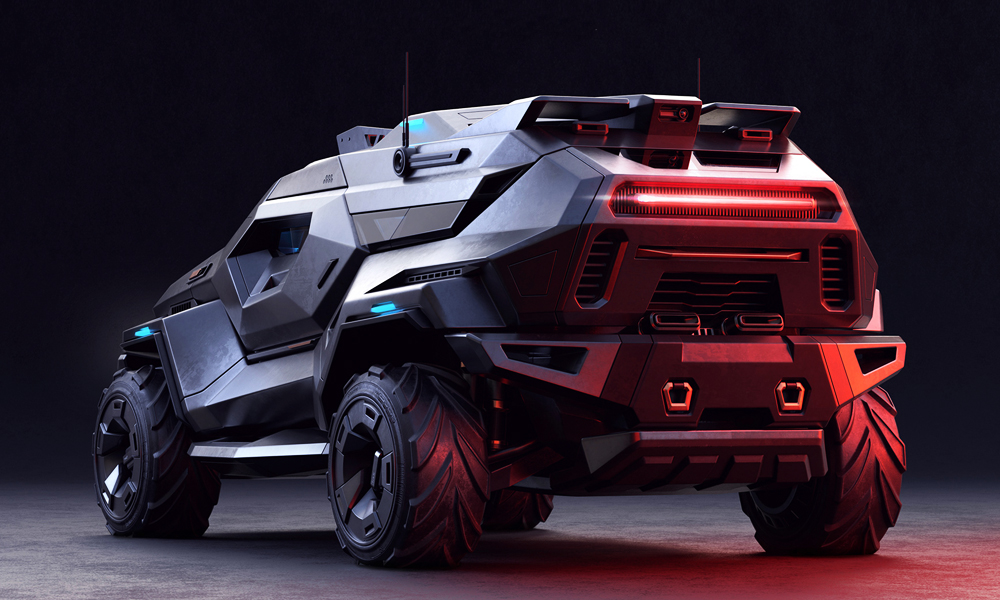 Armortruck Futuristic Armored SUV Concept