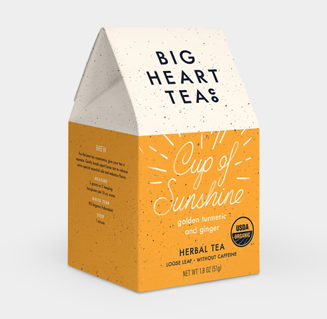 Big Heart Tea Cup of Sunshine Tea