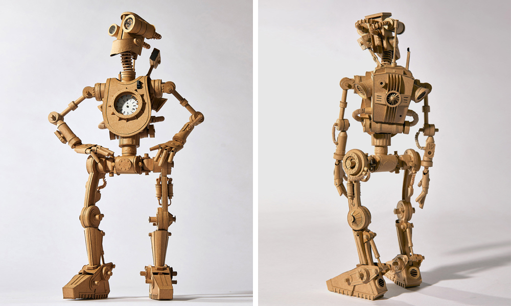 Greg Olijnyk Makes Incredibly Detailed Sculptures out of Cardboard