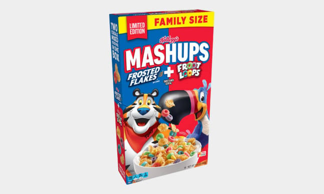 Kellogg’s Mashups Cereal Combines Frosted Flakes and Froot Loops