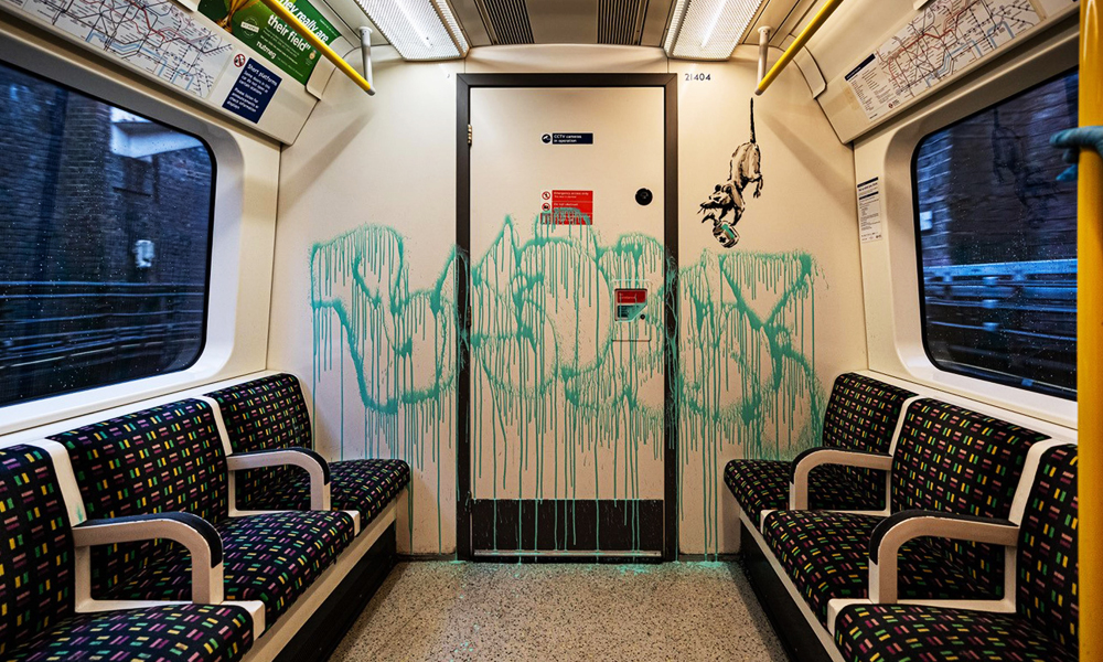 Banksy’s Goes Undercover in London Underground