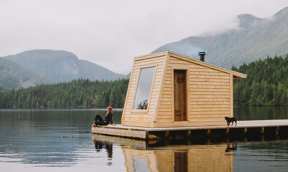 Nimmo Bay Resort Has a Private Floating Sauna