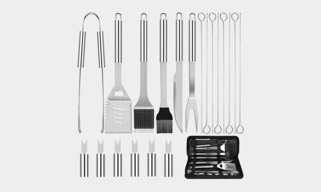 At Home: This 21pc Grill Tool Set Is a Steal at $22