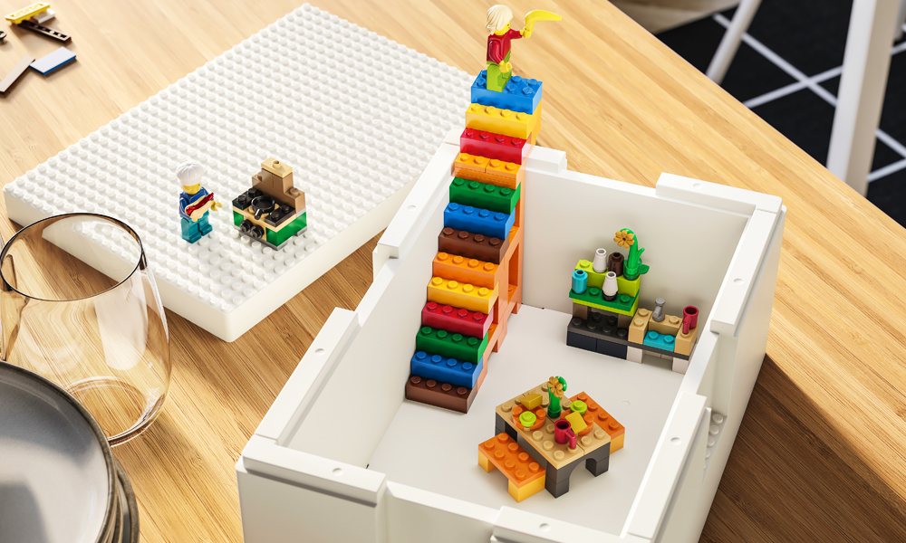 IKEA x LEGO Buildable Storage Boxes