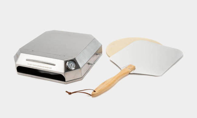 At Home: Turn Your Gas Grill into a Pizza Oven with This Kit