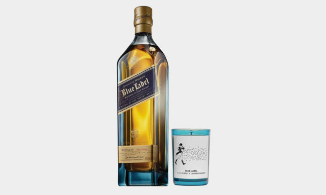 D.S. & Durga Teamed up with Johnnie Walker for a Blue Label Candle