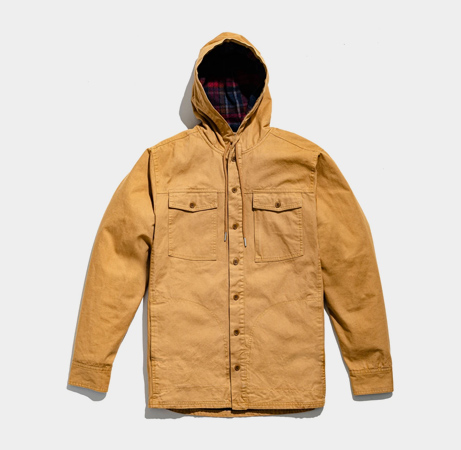 United By Blue Flannel-Lined Hooded Chore Coat