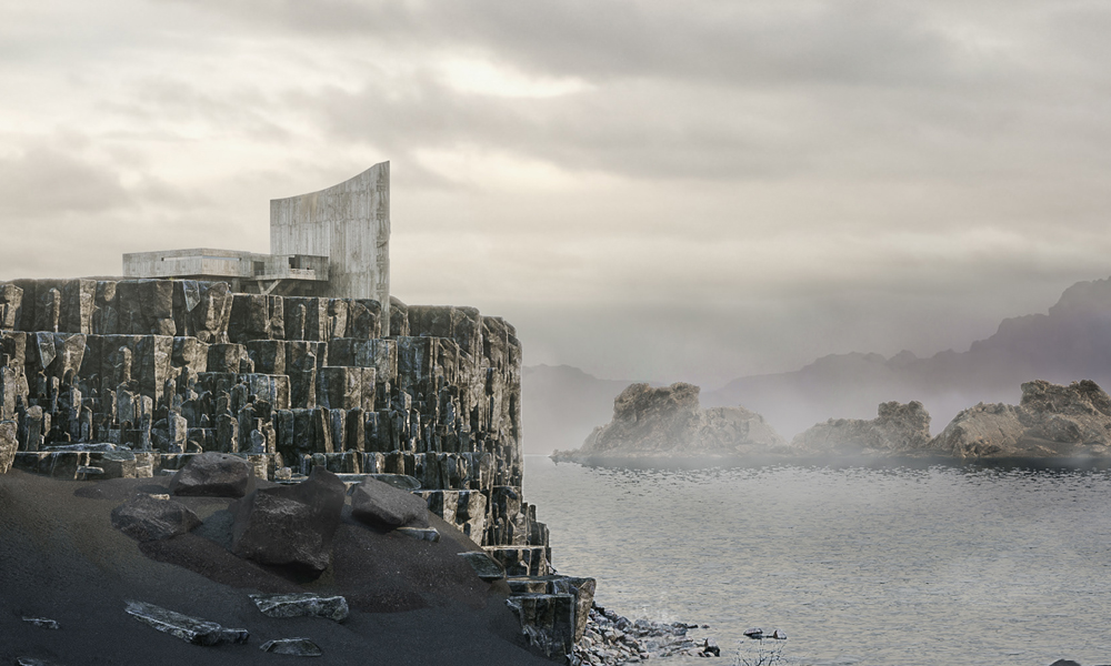 Mahmoud Sherif’s ‘The Director’ Is a Brutalist Housing Concept Perched on the Edge of a Cliff