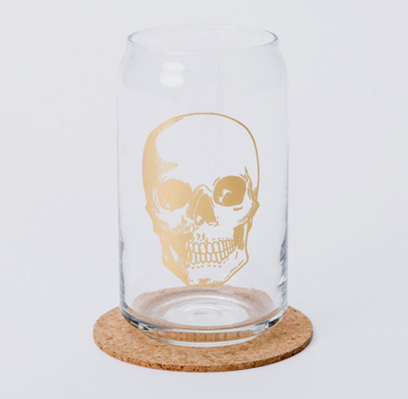 Skull Beer Glass Cocktail Glass Can