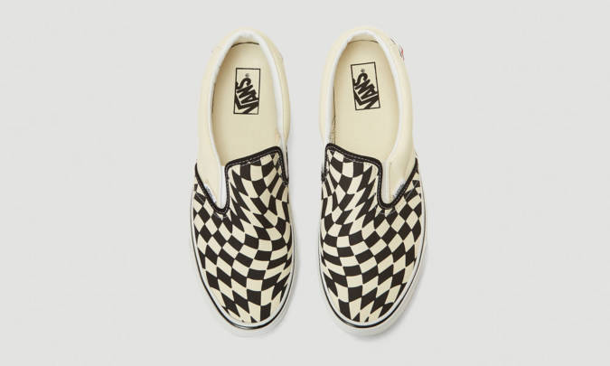 Vans UA Classic Slip-On Twist Checkerboard Sneakers | Cool Material