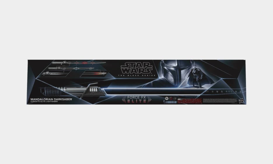 the mandalorian darksaber force fx elite advanced leds the black series lightsaber