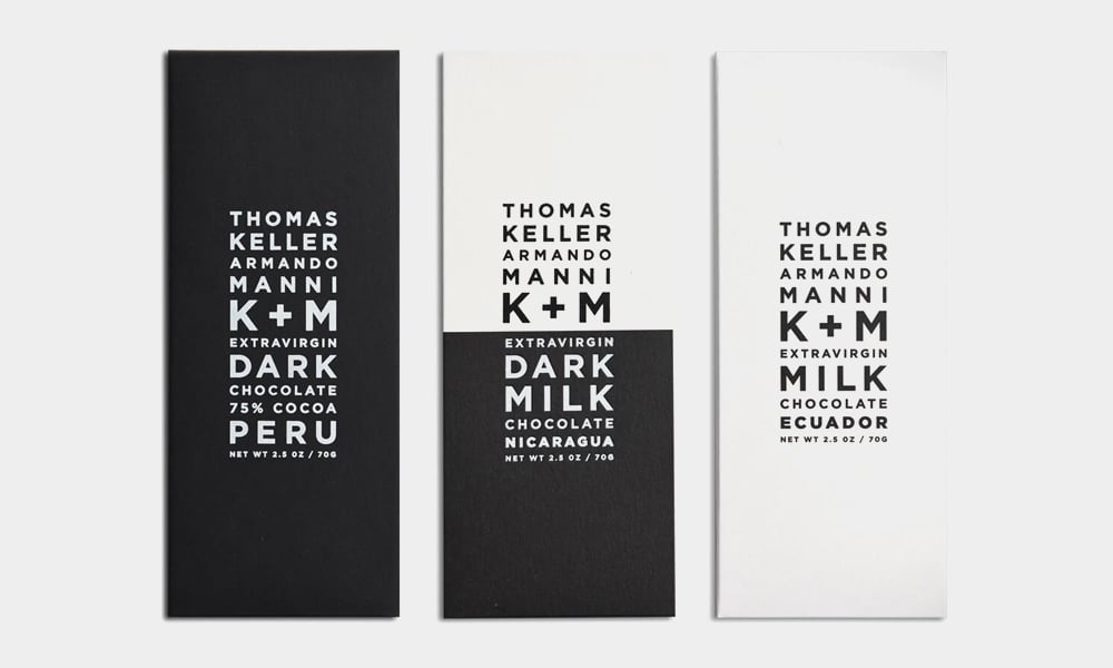 Thomas Keller and Armando Manni K+M Chocolate Bars