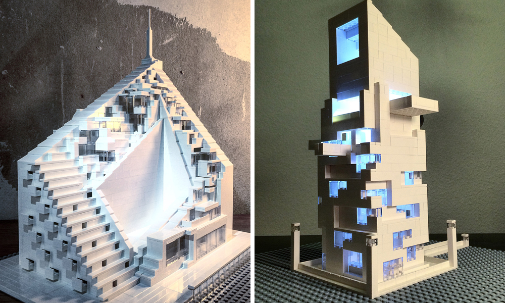 Brutalist Architecture LEGO Models