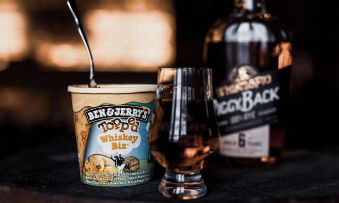 Ben & Jerry’s x WhistlePig Topped Whiskey Biz Ice Cream