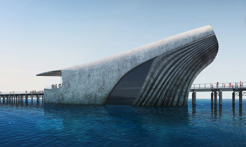 Whale-Shaped Australian Underwater Discovery Centre