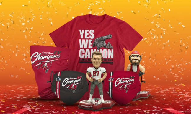 Keep the Bucs Celebration Going With FOCO.com’s Super Bowl LV Champions Collection