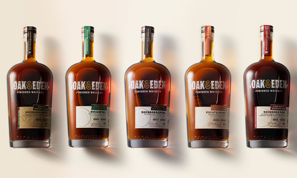 Oak & Eden Handcrafts Delicious, In-Bottle Finished American-Made Whiskeys