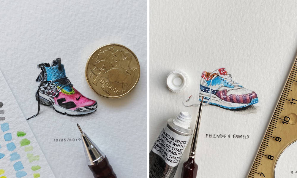 Eric-NGs-Popular-Miniature-Sneaker-Eulogy-Paintings-Have-Become-a-Book-5