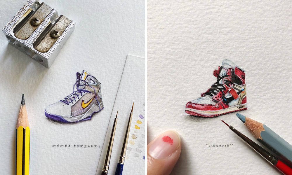 Eric-NGs-Popular-Miniature-Sneaker-Eulogy-Paintings-Have-Become-a-Book-6