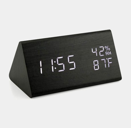 OCT17 Wooden Alarm Clock
