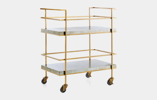 Adina-Brass-Cart-with-Silver-Leaf-Concrete-Shelves