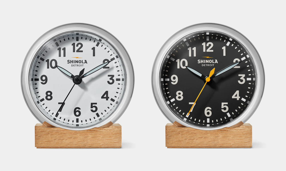 Shinola Runwell Desk Clock