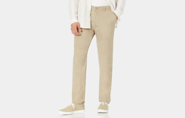 Amazon-Essentials-Men-Slim-Fit-Flat-Front-Linen-Pant-