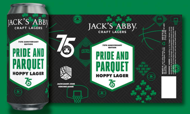 Jack’s Abby Teams Up With the Celtics for Limited Edition Pride and Parquet Hoppy Lager
