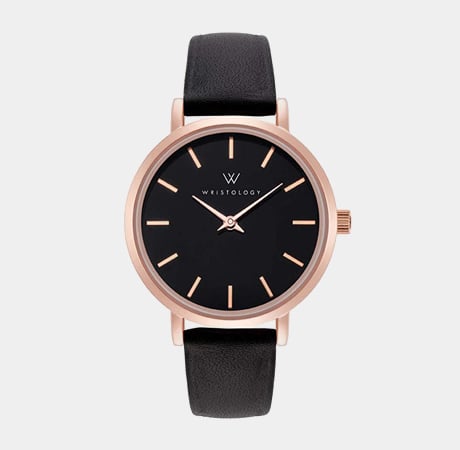 Charlotte Lines Black Dial Watch