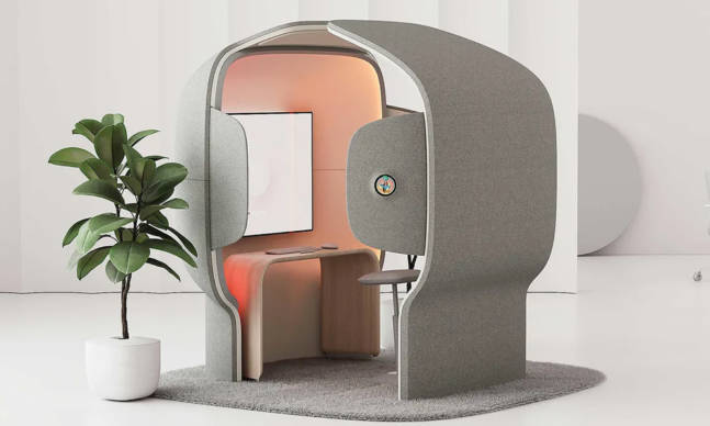 Microsoft’s Flowspace Pod Brings At-Home Privacy to the Workplace