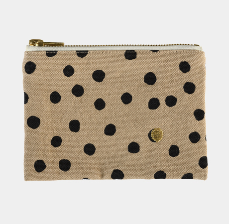 Organic Cotton Polka Dot Pouch