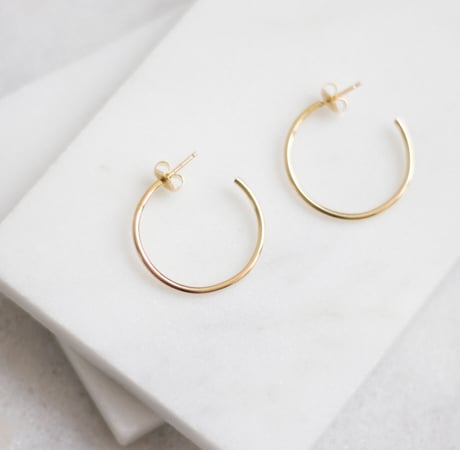 Statement Gold Hoop Earrings