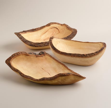 Wood Bark Bowl