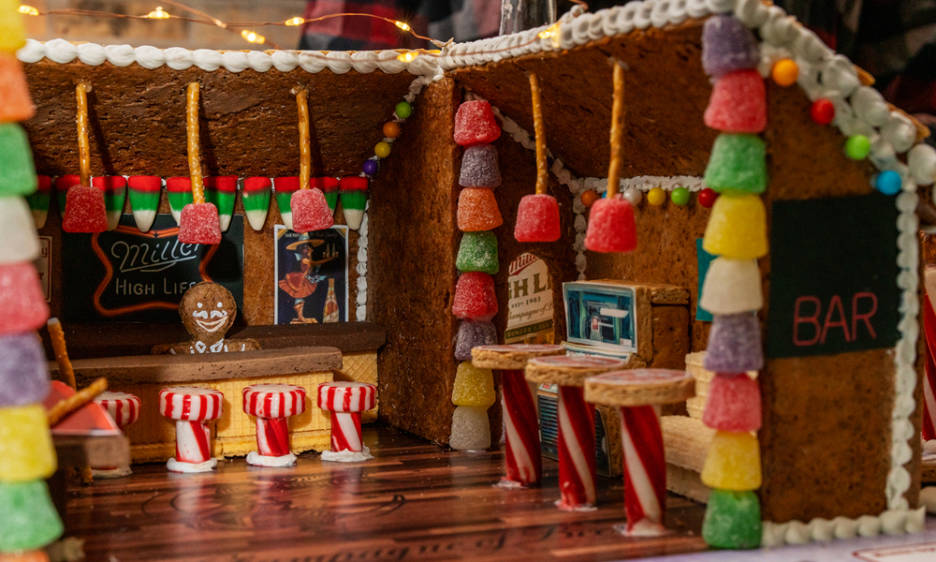 Miller Just Released a Gingerbread Dive Bar Kit Infused with Actual