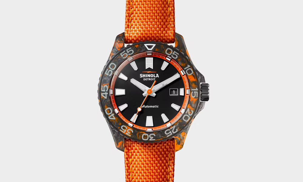 Shinola Forged Carbon Monster Automatic 45mm Dive Watch