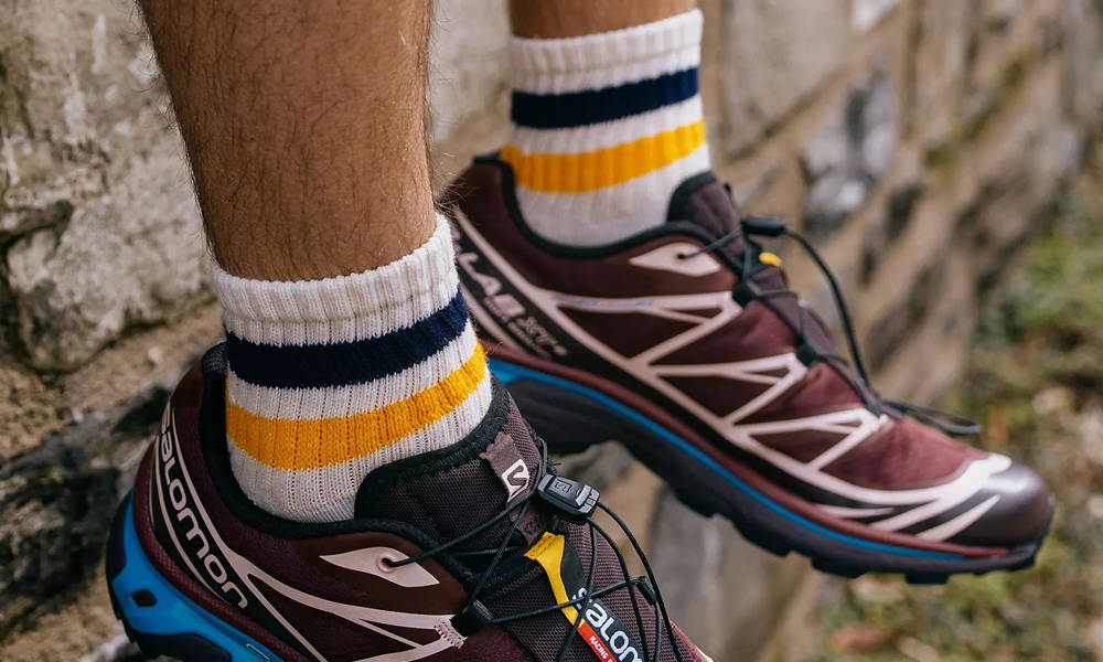5 pairs Men Organic Cotton Mix Right Angle Sneaker-In Socks MUJI