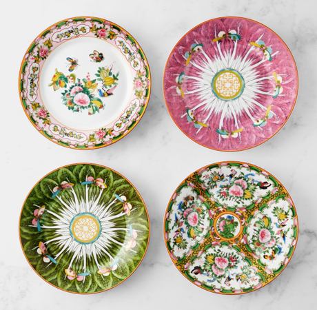 Famille Rose Mixed Plates