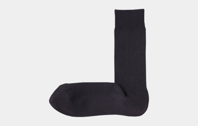 MUJI-Men-Organic-Cotton-Right-Angle-Rib-Sock