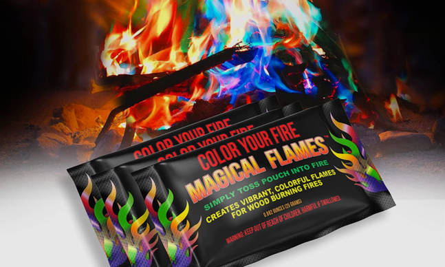 Turn Your Bonfire Into a Psychedelic Experience with Magical Flames Pouches