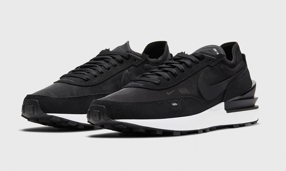 The Nike Waffle One Sneaker in All Black
