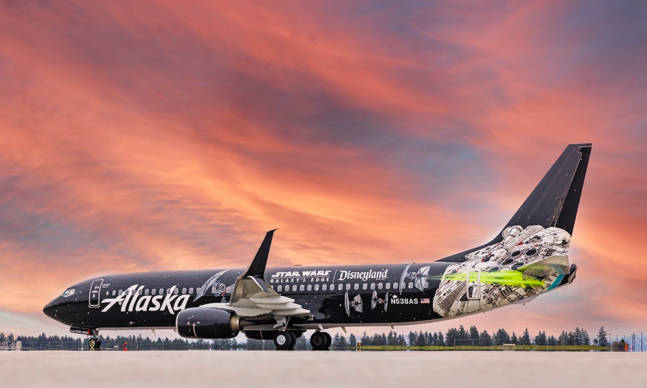 Alaska Airlines Star Wars: Galaxy’s Edge Airplane