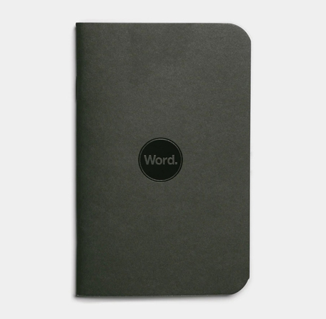 Word. Notebooks New Black