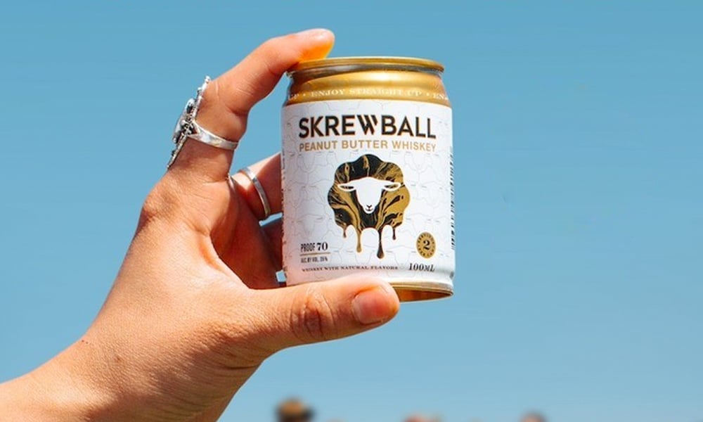 Skrewball Peanut Butter Whiskey in a Can